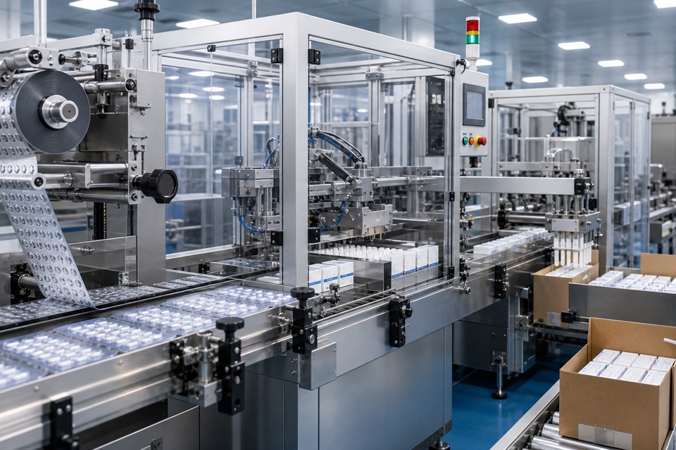 Packaging equipment used as an illustrative supplier-qualification visual