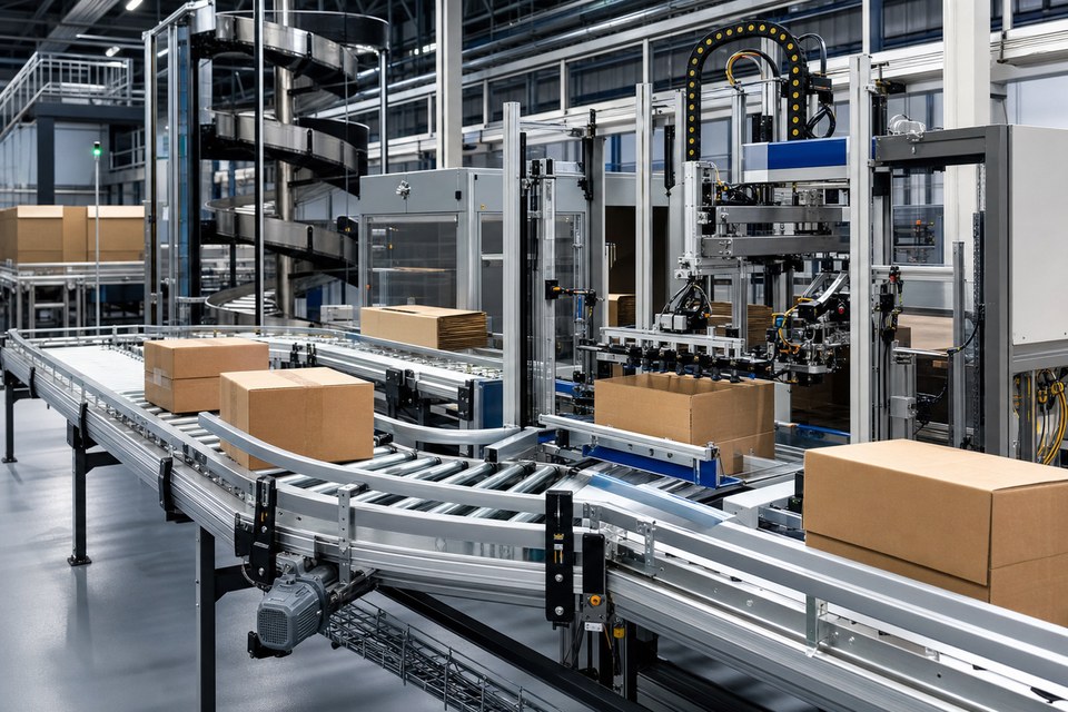 End-of-line conveyors and packaging automation
