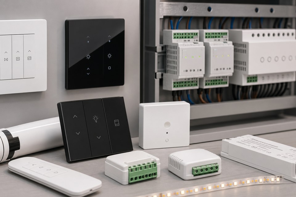 Smart-compatible controls and electrical accessories